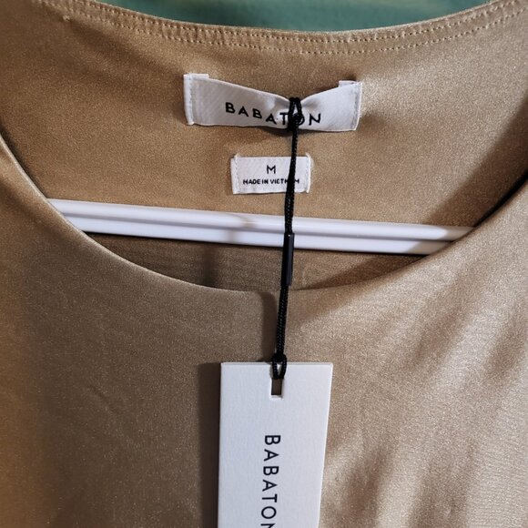 Babaton bodysuit - long sleeve satinette crew neck - Picture 3 of 4